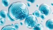 © Oksana - Abstract macro shot of blue water bubbles with smaller spheres inside