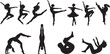 © Itz Shahin - Large crowd silhouette of people cheering with hands up at a music concert or stadium sports event, vector illustration for festival and party backgrounds.