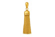 © pngcorner - Golden tassel pendant jewel with chain detail
