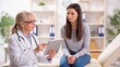 © Lila - Doctor showing tablet to patient in clinic