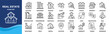 © Icon Designer - Real estate icon set collection. Icon pack contains property, housing, building, apartment, condo, land, mortgage, rental, tenant, affordable