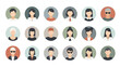© Ricx - Diverse Cartoon People Profile Icons Set.