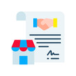 © galangfr - Franchise Agreement flat icon