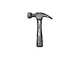 © SQUAREPIXEL - A hammer with a wooden handle and a black head