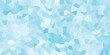 © Brainless - Abstract mosaic pattern with varying shades of light blue and white geometric shapes creating a cool, crystalline texture for backgrounds and design elements
