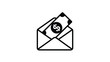 © hamad - Money in an envelope icon representing financial transactions and mail delivery Vector