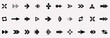 © Rokib - Arrow. Arrows big black set icons. Arrow icon. Arrow vector collection.  Black direction pointer