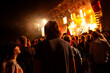 © Victor - Audience watching live concert performance with dramatic stage lighting and atmosphere. Music festival, entertainment event, and nightlife photography for concert and event marketing content.