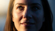 © Lynchsz - Emotional portrait of a woman, half in sunlight with a smile, half in shadow with a tear, reflecting profound human resilience and mixed feelings