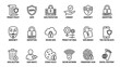 © Brianna - Data privacy line icons set. GDPR compliance. Cybersecurity shield. User consent. Anonymity mask. Encryption lock. Secure cloud. Digital footprint. Internet safety. Symbols.