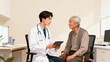 © Ethan - Doctor consulting elderly patient in clinic
