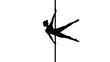 © dipu - Black silhouette of woman performing acrobatic move on pole