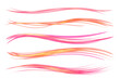 © Prazis Images - Set of Five Abstract Red and Gold Light Waves