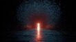 © Rehman - Abstract tunnel of encrypted data leading to a glowing lock