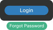 © shawn - Interface Element Login and Forgot Password Buttons on a Dark Rectangular Background