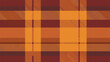 © John - Warm orange and brown plaid pattern background with horizontal and vertical intersecting lines for autumn textile.
