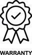 © md - Warranty seal of approval icon graphic