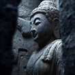© Kushani - Ancient Buddha statue in the temple