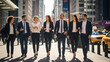 © MdJilu - Business professionals walking down a city street