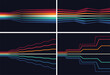 © Login - A sound wave or audio signal. An equalizer scale for recording or playback. A multitude of rays of the rainbow spectrum. Threads or fibers. Vector for brochure, banner, cover, flyer or presentation.