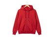 © faysal - Red zip-up hoodie on a hanger isolated on a transparent background