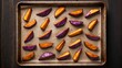 © mariam - Golden-Brown Roasted Purple Yam Wedges, Caramelized and Ready