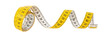 © Kornienko Alexandr - Yellow measuring tape for tailoring and body measurement