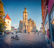 © Andrew Mayovskyy - Incredible autumn cityscape of Kosice city in eastern Slovakia, Europe. Exciting morning view of St. Elisabeth's Cathedral - the country's largest Gothic cathedral, built between 1378–1508.