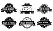 © Najmul - Vintage Made in France Badges. French Quality Stamp Vector