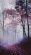 © pictures_for_you - A grainy monochrome forest landscape fades into autumn fog. Quiet unease and atmospheric depth.