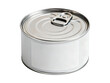 © Nurjahan _Studio - a shiny silver metal can with a pull tab lid blank label on transparent background high quality professional detailed modern elegant
