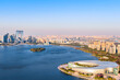 © Govan - Aerial view of Suzhou Theater, Oriental Gate, Jinji Lake, Suzhou, Jiangsu Province, China