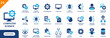 © icon - Computer science icon. Including artificial intelligence, cloud computing, big data, computer vision, cyber security. Solid vector icons collection.