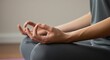 © logitech - Serene Meditation: Hands in Gyan Mudra, Calmness and Mindfulness.