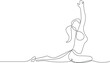 © Servo Graphics - Yoga pose in serene stance Vector