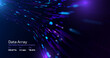 © Saibarakova Ilona - Futuristic data array visualization with flowing particle waves and digital interface representing big data analysis, pattern recognition, artificial intelligence, machine learning vector background