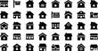 © Sonia - Silhouette vector houses collection black and white icon set