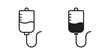 © Pop - IV bag icon suitable for mobile application.