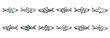 © SreeAtul - Collection of  whale shark spotted  line art icons on white background. Set of animal linear symbols. Vector illustration.