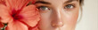 © Julia - Natural Beauty Portrait Woman with Hibiscus Flower