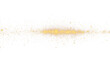 © ellyson - Golden Starburst Light Flare with Glitter Particles. Bright golden starburst with glitter particles and a glowing horizontal flare. Elegant light effect PNG overlay isolated on transparent background.