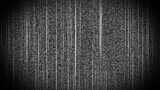A textured background resembling static noise with vertical lines