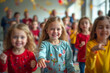 © Krystyna - Kindergarten Dance Celebration. Preschool Group Performance. Joyful Childhood Event