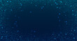 © Art_Stars - Modern blue glowing dot mosaic background. Digital pixel grid pattern for technology branding, scientific visuals, medical and corporate presentations