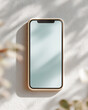 © lashkhidzetim - A phone with a white background and a blue screen