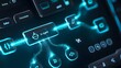 © Arnab Dey - AI workflow automation artificial intelligence software interface nodes triggers data tool dashboard coding icon flow process technology 3d rendering.