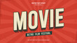 © ricks - Movie retro film text, retro vintage style text effect