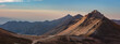 © Nick Monitello - This Colorado mountain panorama features a lone Jeep parked at Engineer Pass along the Alpine Loop.  The soft evening light enhances colorful Darley Mountain rising above.