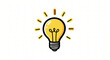 © elvioktavia - Bright Yellow Light Bulb Illustration Idea.