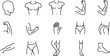 © vectorcorp - Human Anatomy Outline Icons Set